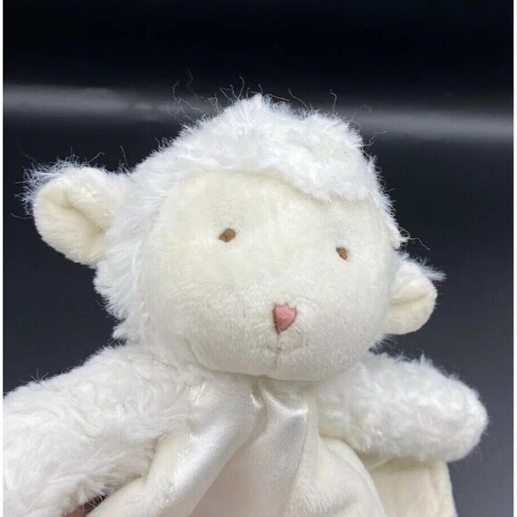 Bunnies by the Bay White Cream Bunny Rabbit Lovey Wrist Pacifier Rattle Holder - Picture 7 of 11